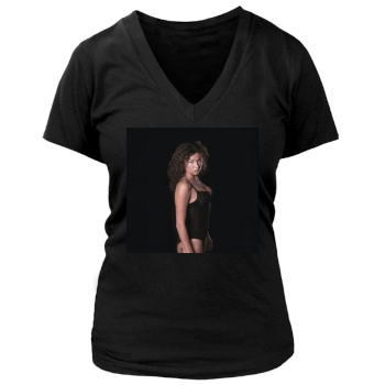 Minnie Driver Women's Deep V-Neck TShirt