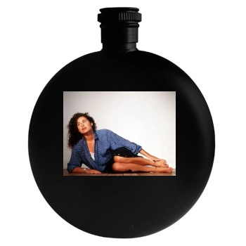 Minnie Driver Round Flask