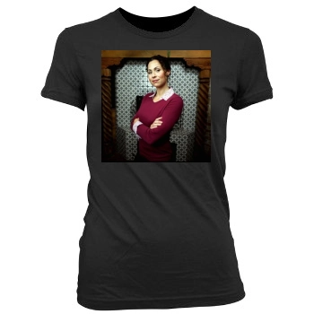 Minnie Driver Women's Junior Cut Crewneck T-Shirt