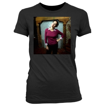 Minnie Driver Women's Junior Cut Crewneck T-Shirt