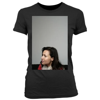 Minnie Driver Women's Junior Cut Crewneck T-Shirt