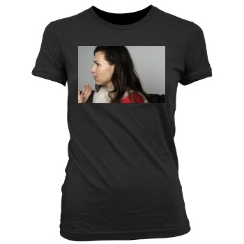 Minnie Driver Women's Junior Cut Crewneck T-Shirt