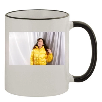 Minnie Driver 11oz Colored Rim & Handle Mug