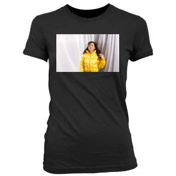 Minnie Driver Women's Junior Cut Crewneck T-Shirt