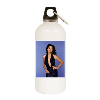 Minnie Driver White Water Bottle With Carabiner