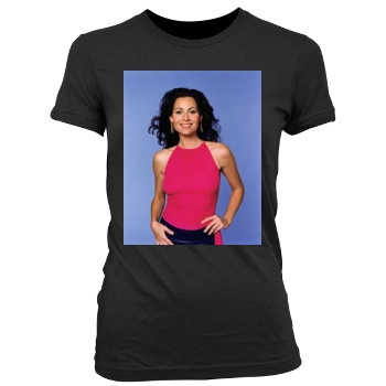 Minnie Driver Women's Junior Cut Crewneck T-Shirt