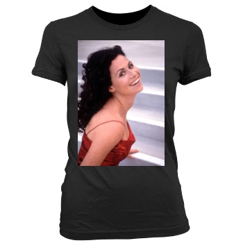 Minnie Driver Women's Junior Cut Crewneck T-Shirt