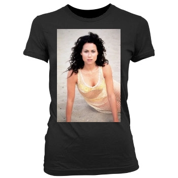 Minnie Driver Women's Junior Cut Crewneck T-Shirt