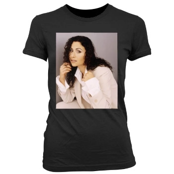 Minnie Driver Women's Junior Cut Crewneck T-Shirt