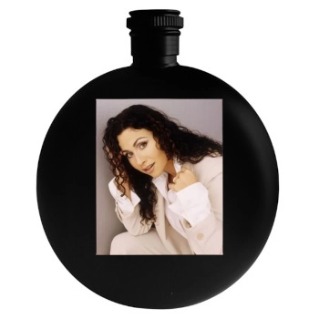 Minnie Driver Round Flask