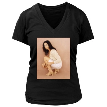 Minnie Driver Women's Deep V-Neck TShirt