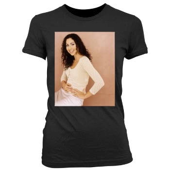 Minnie Driver Women's Junior Cut Crewneck T-Shirt