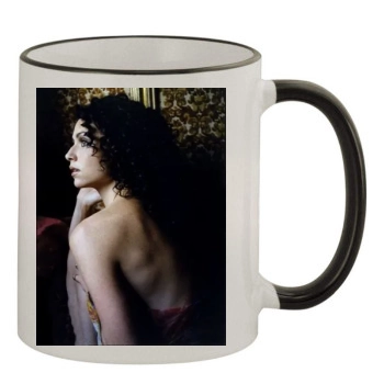 Minnie Driver 11oz Colored Rim & Handle Mug