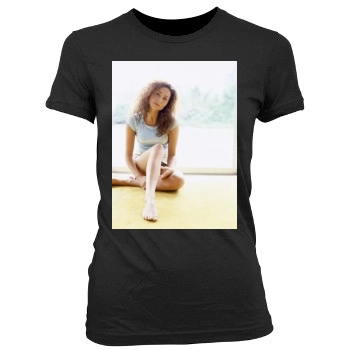 Minnie Driver Women's Junior Cut Crewneck T-Shirt