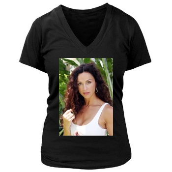 Sofia Milos Women's Deep V-Neck TShirt