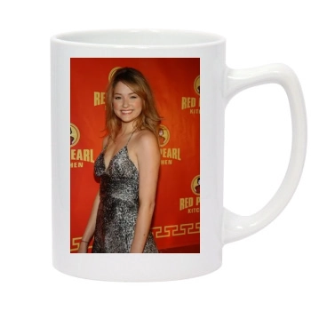 Haley Bennett 14oz White Statesman Mug