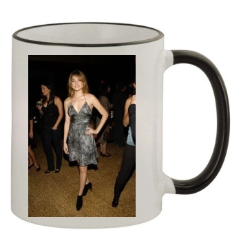 Haley Bennett 11oz Colored Rim & Handle Mug