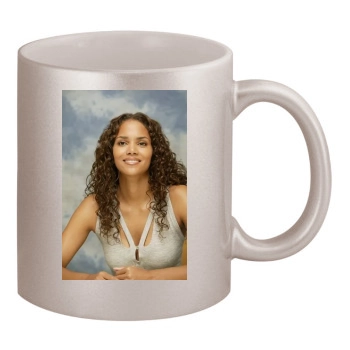 Halle Berry 11oz Metallic Silver Mug