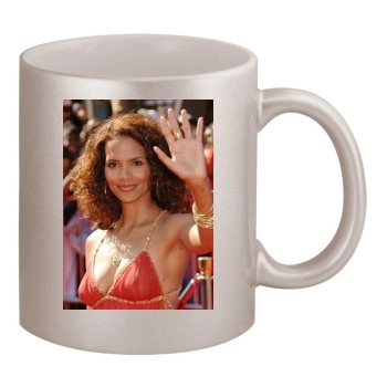 Halle Berry 11oz Metallic Silver Mug