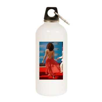 Halle Berry White Water Bottle With Carabiner