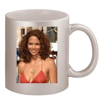 Halle Berry 11oz Metallic Silver Mug