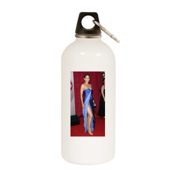 Halle Berry White Water Bottle With Carabiner