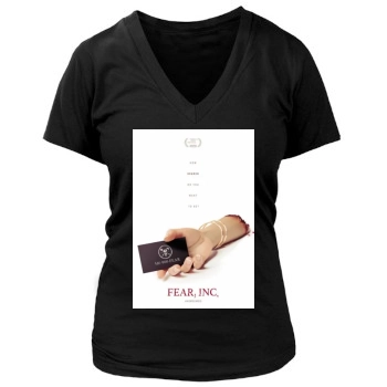 Fear, Inc. (2016) Women's Deep V-Neck TShirt