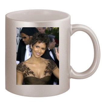 Halle Berry 11oz Metallic Silver Mug