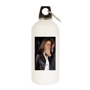 Halle Berry White Water Bottle With Carabiner