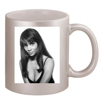 Halle Berry 11oz Metallic Silver Mug