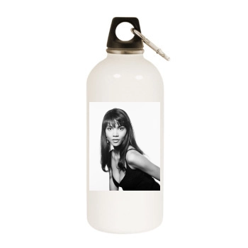 Halle Berry White Water Bottle With Carabiner