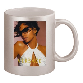 Halle Berry 11oz Metallic Silver Mug