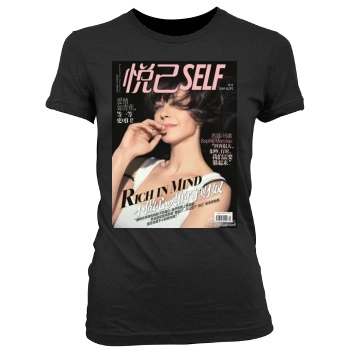 Sophie Marceau Women's Junior Cut Crewneck T-Shirt