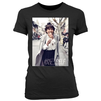 Sophie Marceau Women's Junior Cut Crewneck T-Shirt