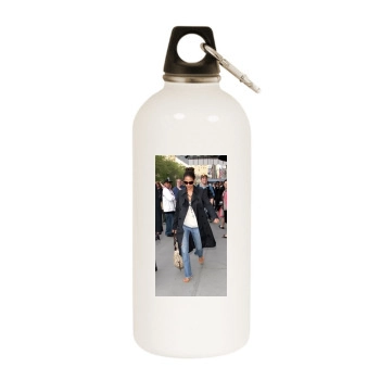 Halle Berry White Water Bottle With Carabiner