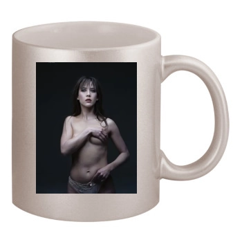 Sophie Marceau 11oz Metallic Silver Mug