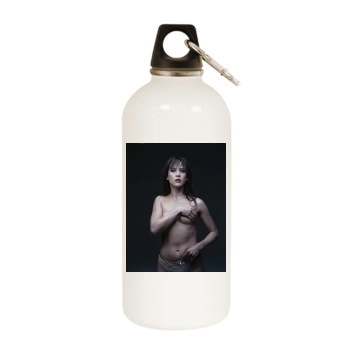 Sophie Marceau White Water Bottle With Carabiner