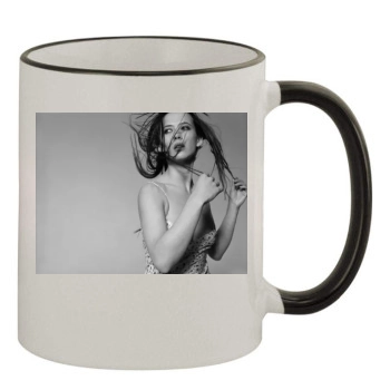 Sophie Marceau 11oz Colored Rim & Handle Mug