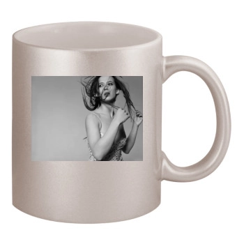 Sophie Marceau 11oz Metallic Silver Mug