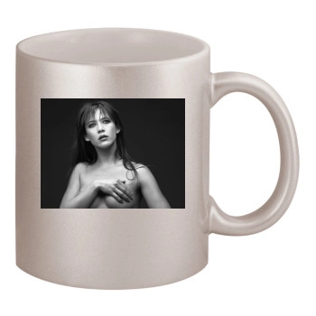 Sophie Marceau 11oz Metallic Silver Mug