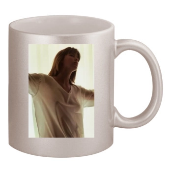 Sophie Marceau 11oz Metallic Silver Mug