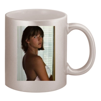 Sophie Marceau 11oz Metallic Silver Mug