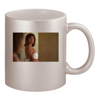 Sophie Marceau 11oz Metallic Silver Mug