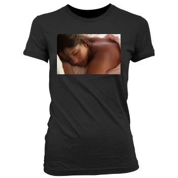 Sophie Marceau Women's Junior Cut Crewneck T-Shirt