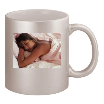 Sophie Marceau 11oz Metallic Silver Mug