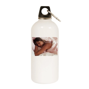 Sophie Marceau White Water Bottle With Carabiner