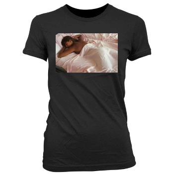 Sophie Marceau Women's Junior Cut Crewneck T-Shirt