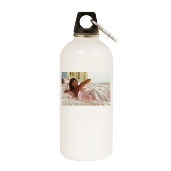 Sophie Marceau White Water Bottle With Carabiner