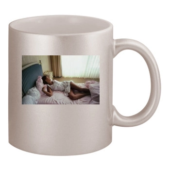 Sophie Marceau 11oz Metallic Silver Mug