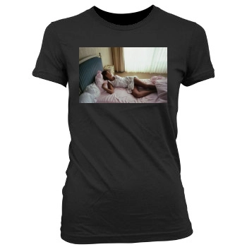 Sophie Marceau Women's Junior Cut Crewneck T-Shirt